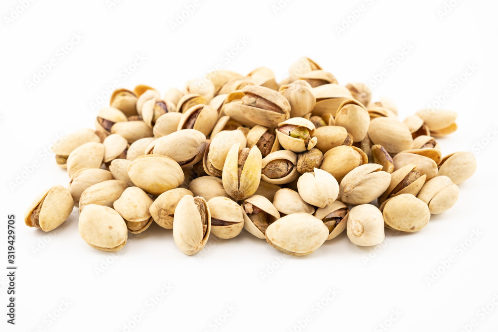 Walnuts on the white background Walnuts on the white background