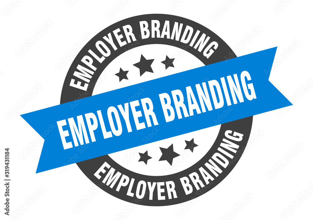 Fototapeta premium employer branding sign. employer branding round ribbon sticker. employer branding tag