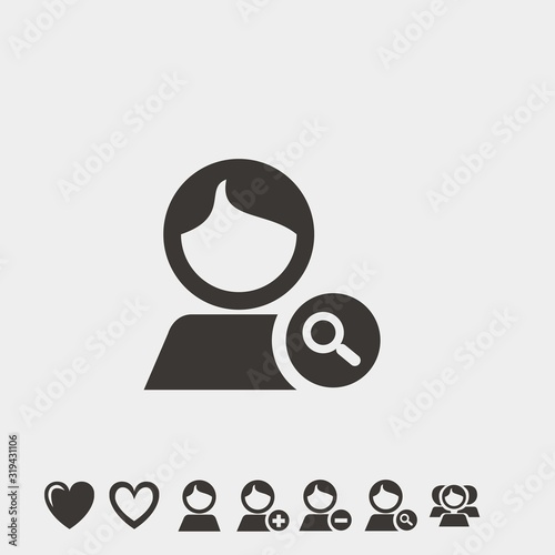 search user icon vector illustration symbol for website and graphic design