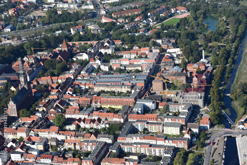 Obraz premium Greifswald, Altstadt in einigen Details 2014