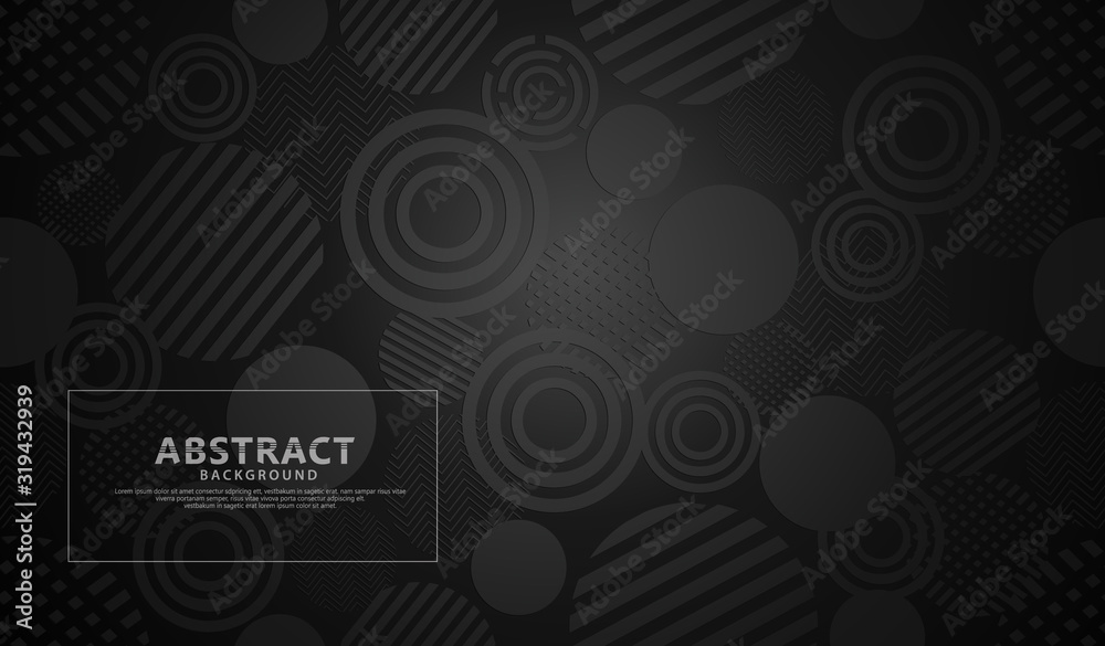 Fototapeta premium black modern geometric abstract background