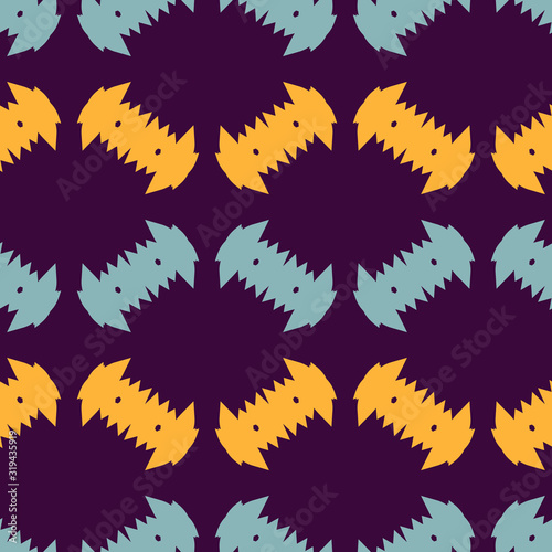 Seamless pattern with geometric elements.