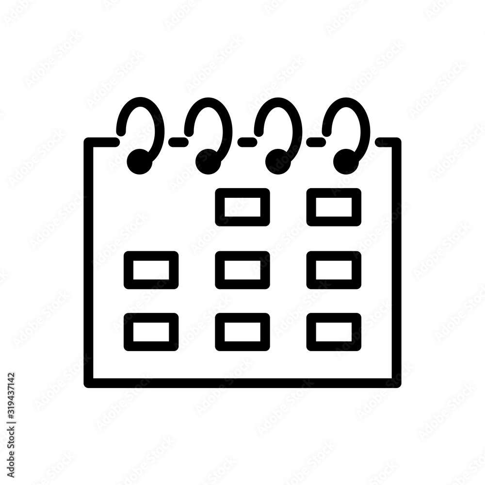Calendar icon vector sign and symbol trendy design Calendar icon vector sign and symbol trendy design