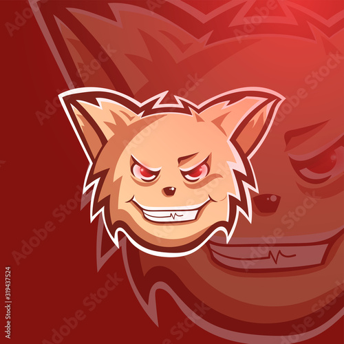 Smiling cat esport logo