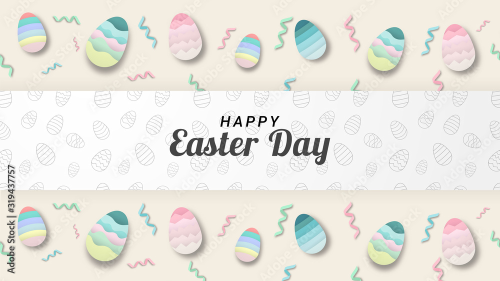 Happy easter day background Happy easter day background