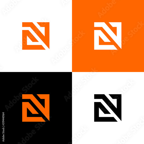 Initial CV VC CN NC logo design template elements, vector illustration design