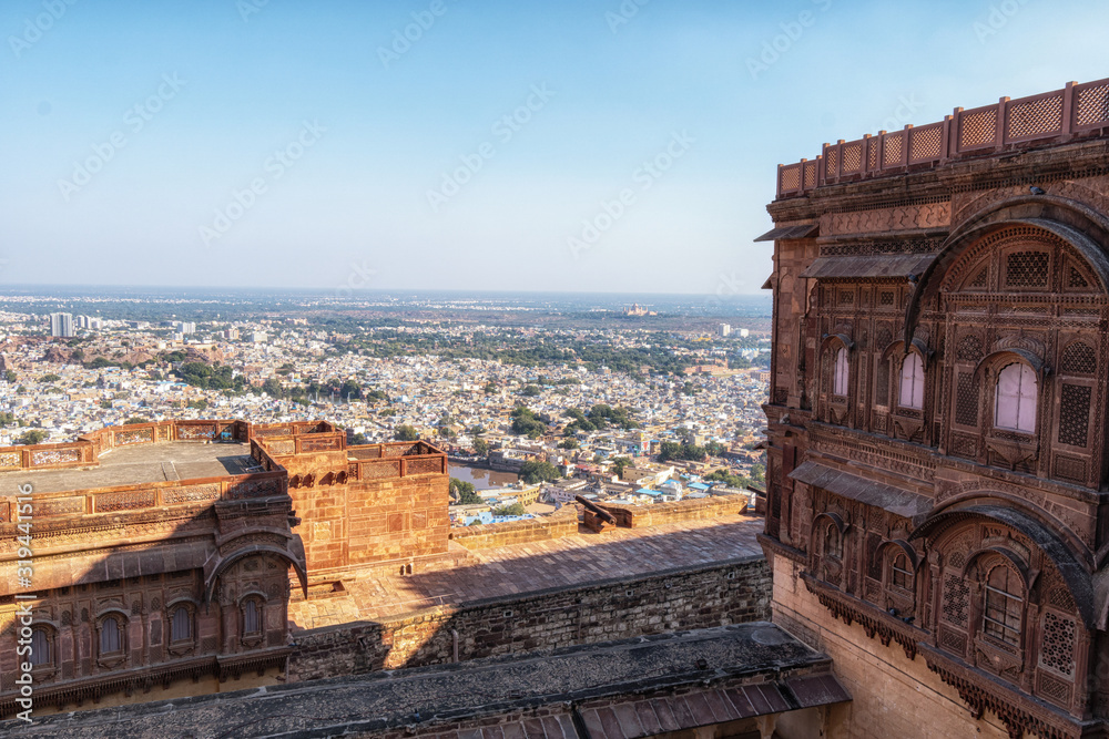 cannons on mehrangarh fort wall