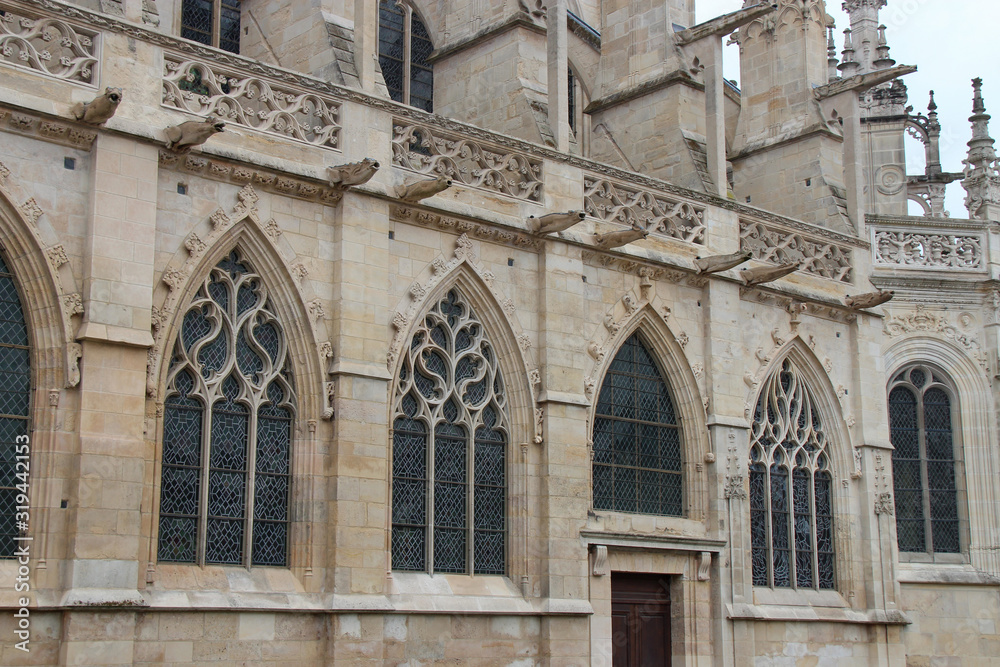 saint-pierre church in caen in normandy (france)