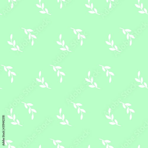 seamless pattern, leaf art background design for fabric scarf and decor