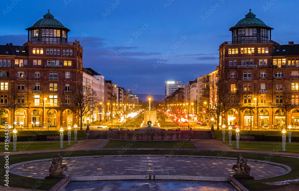 Naklejka premium Augustaanlage Mannheim