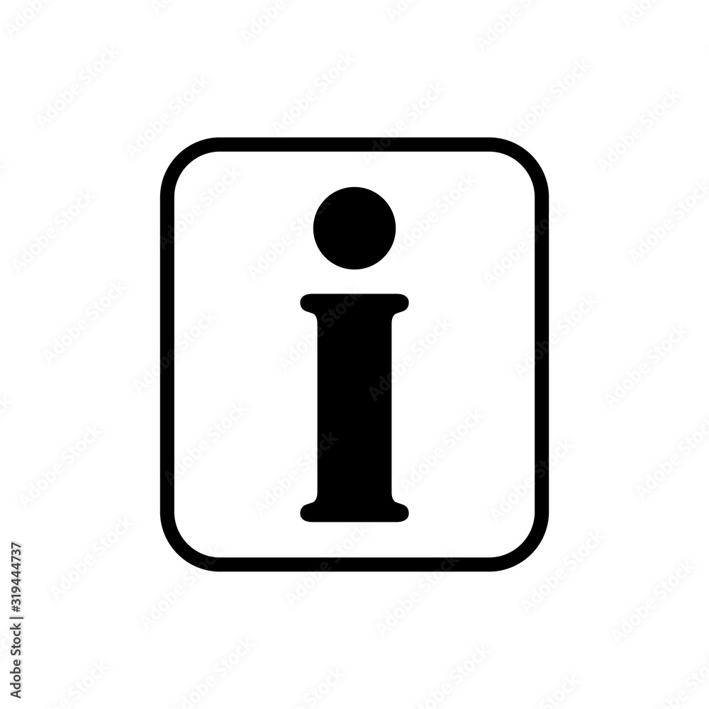 Info sign, information icon vector illustration Info sign, information icon vector illustration