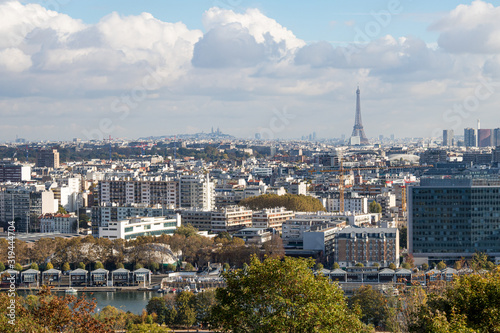 Fototapeta Naklejka Na Ścianę i Meble -  Panorama Paris