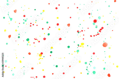 Abstract multicolored watercolor splash background.