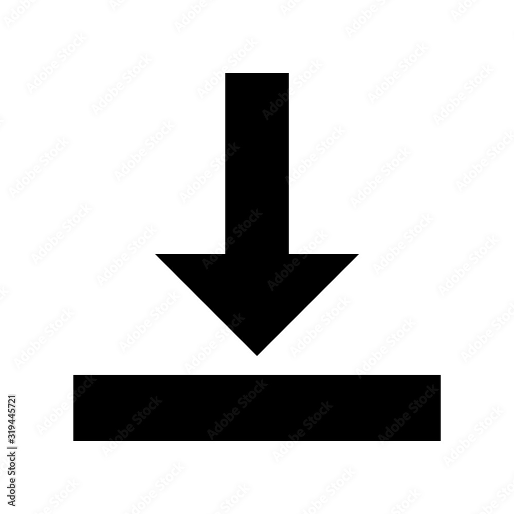 Download vector icon, install symbol. Modern, simple flat vector illustration for web site or mobile app Download vector icon, install symbol. Modern, simple flat vector illustration for web site or mobile app