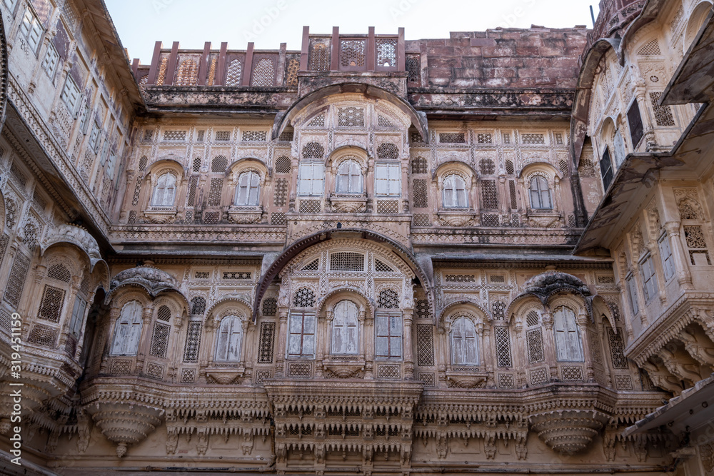 mehrangarh fort windows detailed