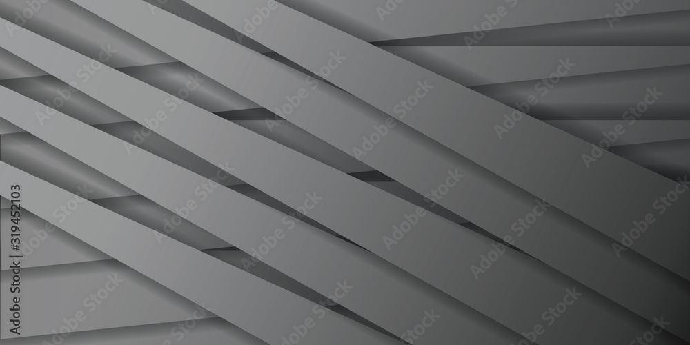 Obraz premium Black and white business banner background. Trendy banner on colorful backdrop. Abstract flyer design background. Web banner, header layout template.