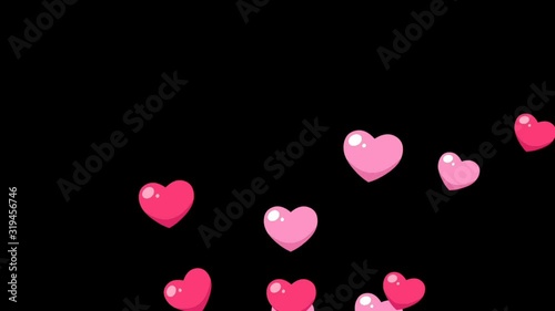 loves with hearts in a flat style, love valentine background