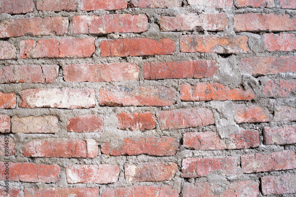Texture of old brickwork. Part of walls. structure. Texture of old brickwork. Part of walls. structure.