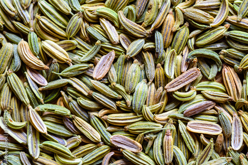 fennel seeds loose background texture ready to be brewed as tea