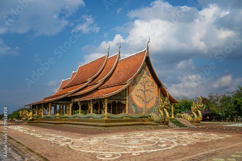 Thailand Phu Phrao Sirindhorn Ubon Ratchathani The Buddhist building landmark or Church Buddhist