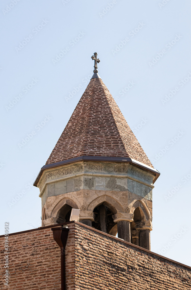 Icon above the entrance to the Anchiskhati Basilica in the Tbilisi city in Georgia