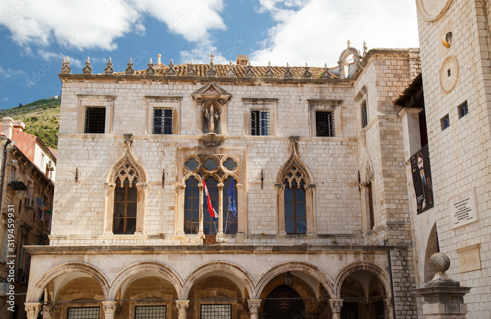 Fototapeta premium a Dubrovnik palace in its Venetian style