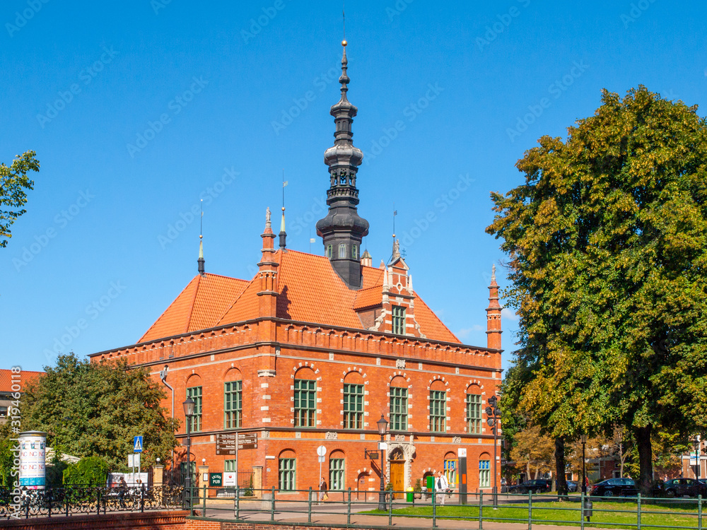 Fototapeta premium Renaissance building of Old Town Hall in Gdansk, Poland