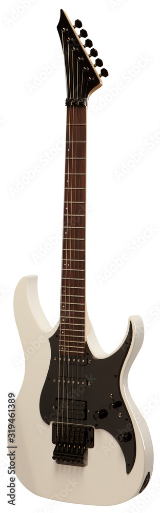 Fototapeta premium Electric guitar on a white background.