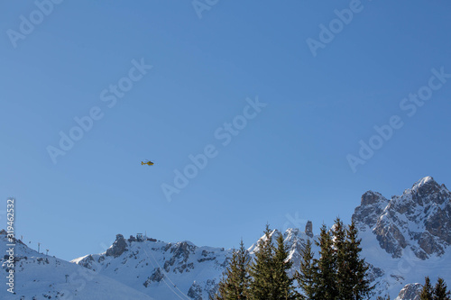 winter in the mountain 