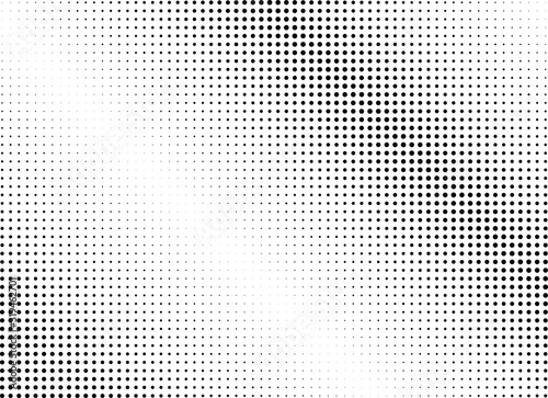 Abstract halftone dotted background. Monochrome pattern with dot and circles. Vector modern futuristic texture for posters, sites, business cards, cover postcards, interior design, labels, stickers.