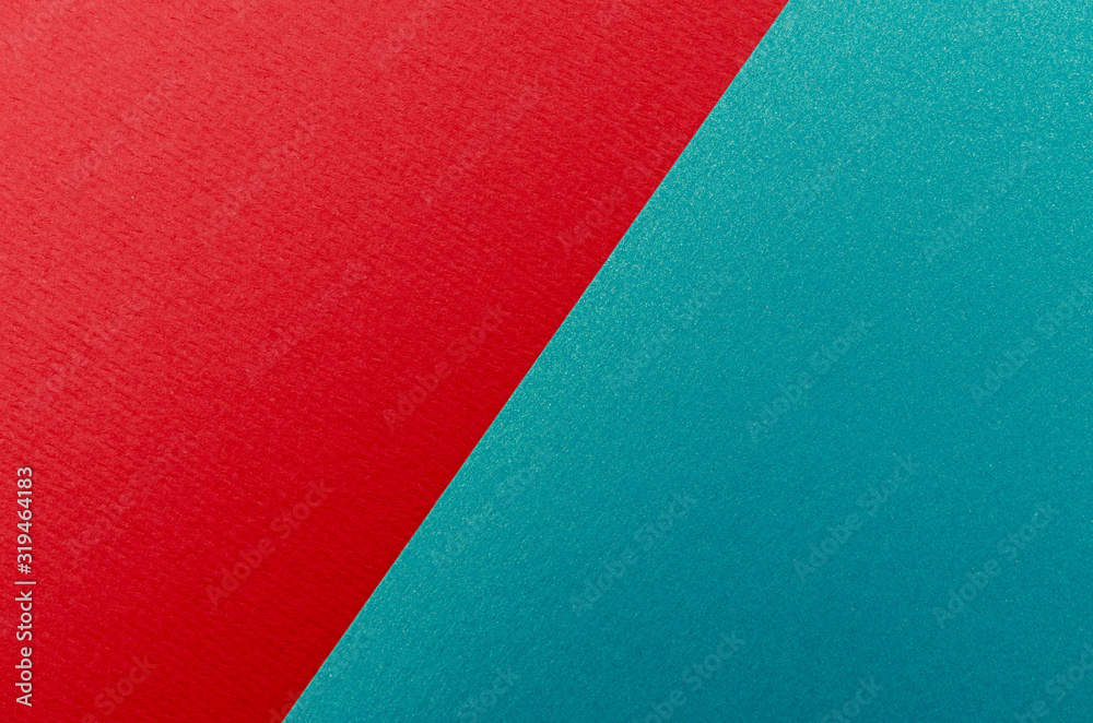 Red and blue paper texture background. Place for text. Two tones. Background for presentation. Red and blue paper texture background. Place for text. Two tones. Background for presentation.