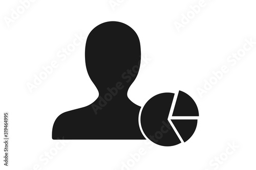 black investor icon. concept of banking market, shareholder icon, sponsor cash, business man icon, banker icon