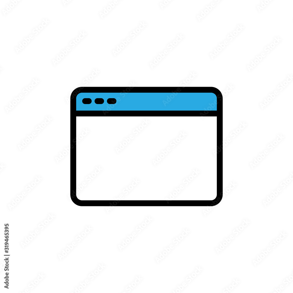 vector browser icon vector browser icon