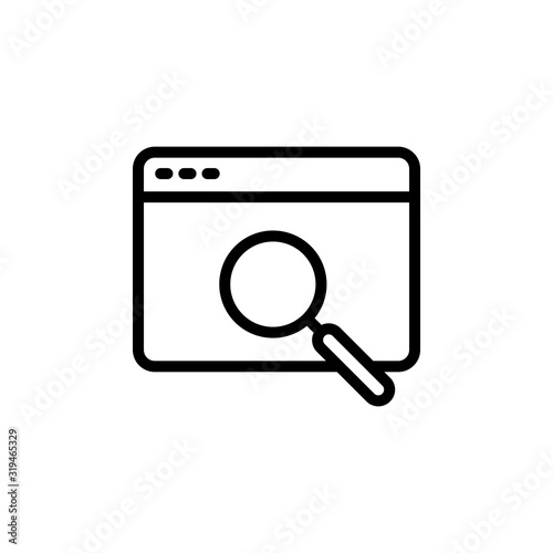 vector browser icon