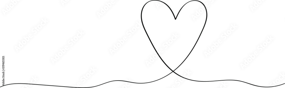 Heart contour in black, illustration for creating a screensaver template. Valentine's Day greeting card for lovers. Heart contour in black, illustration for creating a screensaver template. Valentine's Day greeting card for lovers.