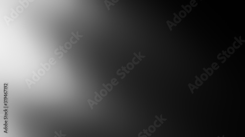 Sun rays light isolated on black background. Blur spotlight texture overlays. Stock illustration.