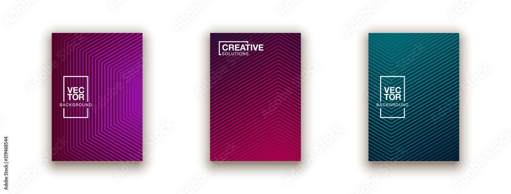 Halftone dots cover page layouts design. Flat geometric backgrounds. Party posters set with radial halftone dots gradient texture. Music flyer frame templates. Retro cover pages. Halftone dots cover page layouts design. Flat geometric backgrounds. Party posters set with radial halftone dots gradient texture. Music flyer frame templates. Retro cover pages.