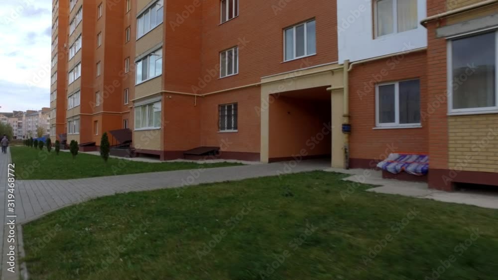 modern house with garden