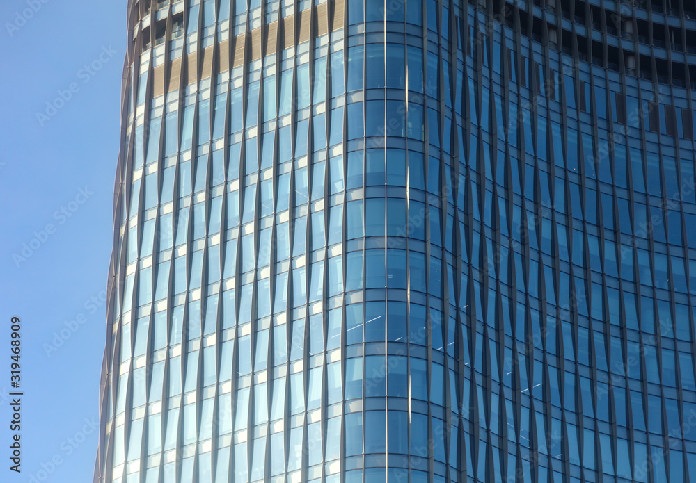 Windows of a multi-storey building