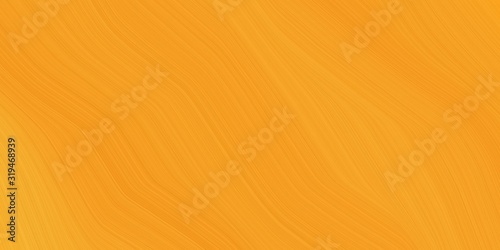 creative fluid artistic graphic with smooth swirl waves background illustration with vivid orange, dark orange and pastel orange color