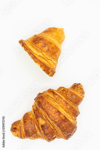 Butter croissant  french viennoiserie. Artwork from a pastry chef