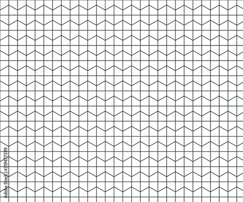 Repeating hexagon shape vector pattern