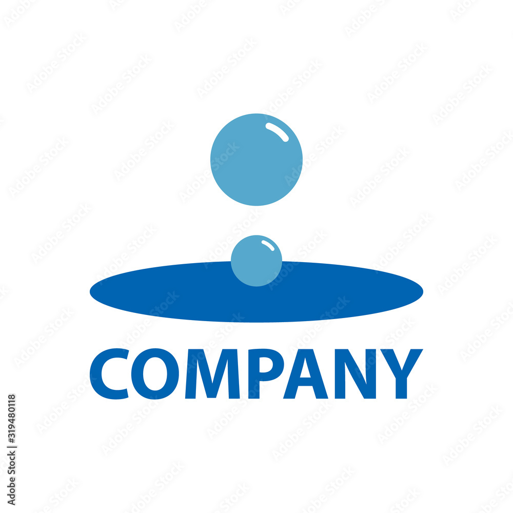 water drops fall into the pond, for a company logo or symbol water drops fall into the pond, for a company logo or symbol