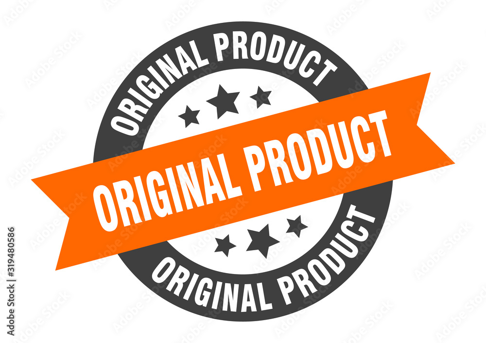 Fototapeta premium original product sign. original product round ribbon sticker. original product tag