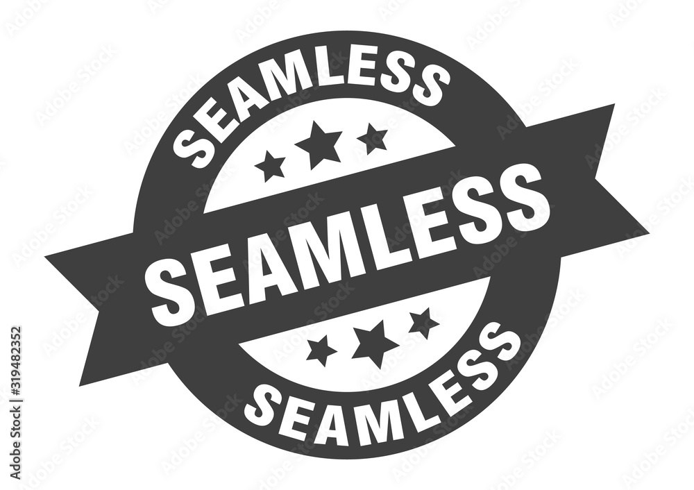 Fototapeta premium seamless sign. seamless round ribbon sticker. seamless tag