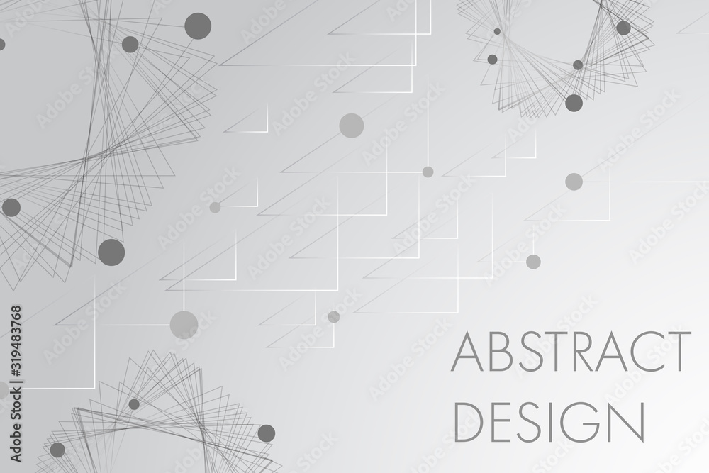 Abstract grey and white line and circle background. Modern technology geometric design. Abstract grey and white line and circle background. Modern technology geometric design.