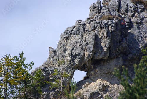 Natural rock hole