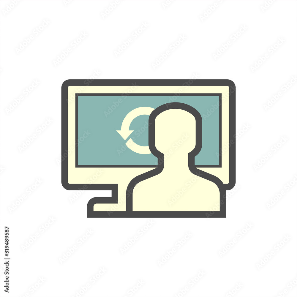 computer test icon computer test icon