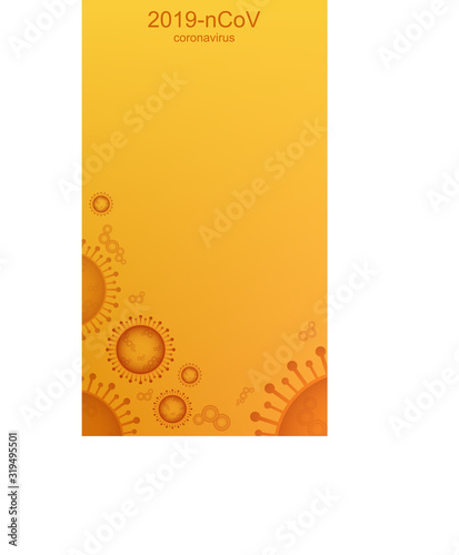 Coronavirus outbreak and coronaviruses influenza background. Coronavirus 2019-nCoV. Pandemic medical health risk, immunology, virology, epidemiology concept. 