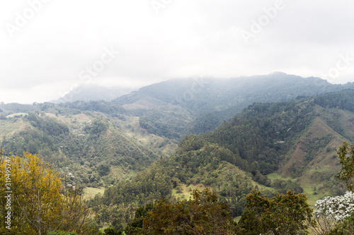 Sceneries of Lookout of Salento “Alto de la Cruz” in Quindio, Colombia. © faustoriolo